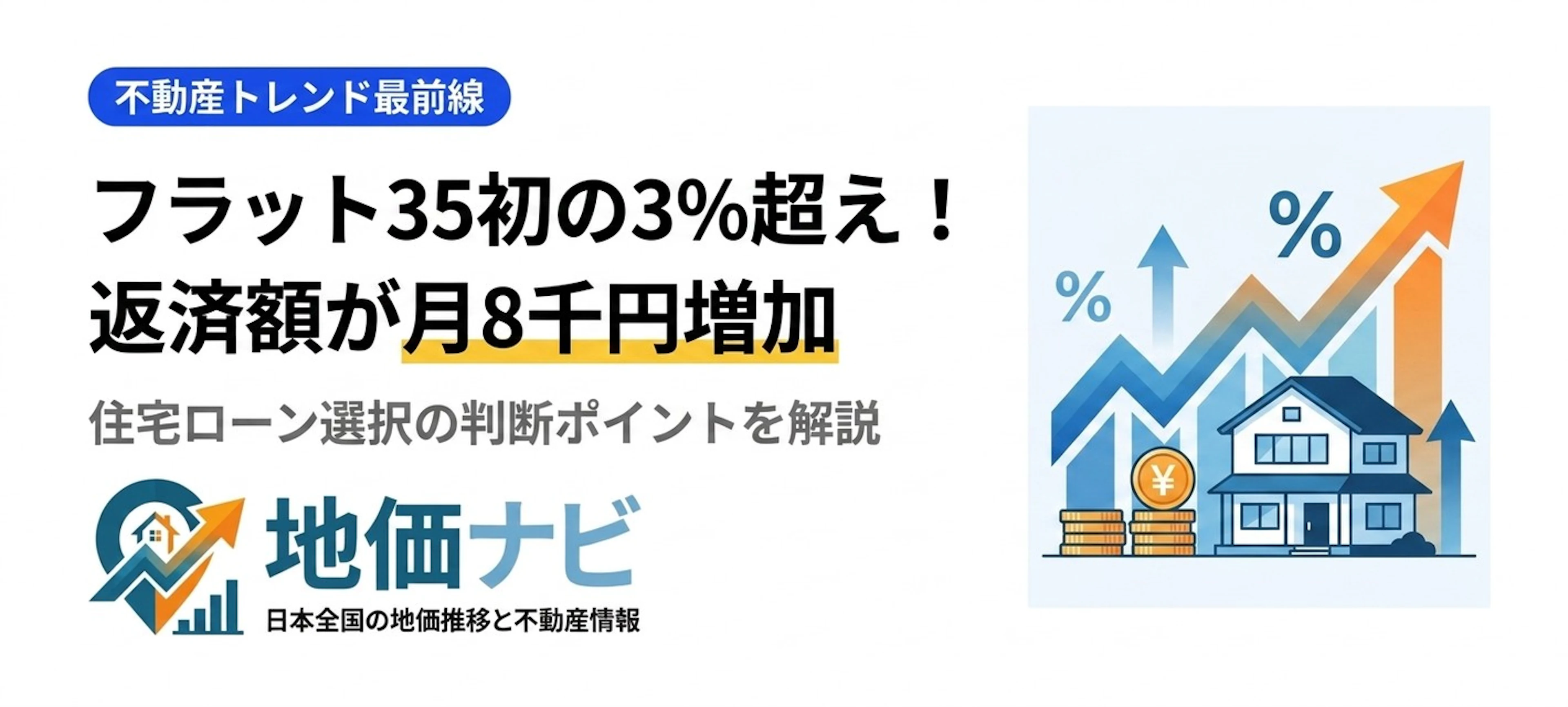 フラット35が初の3%超え！3,000万円借りると月々いくら増える？