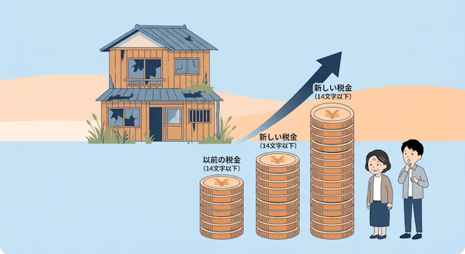 管理不全空き家に指定されると固定資産税が6倍になるリスク