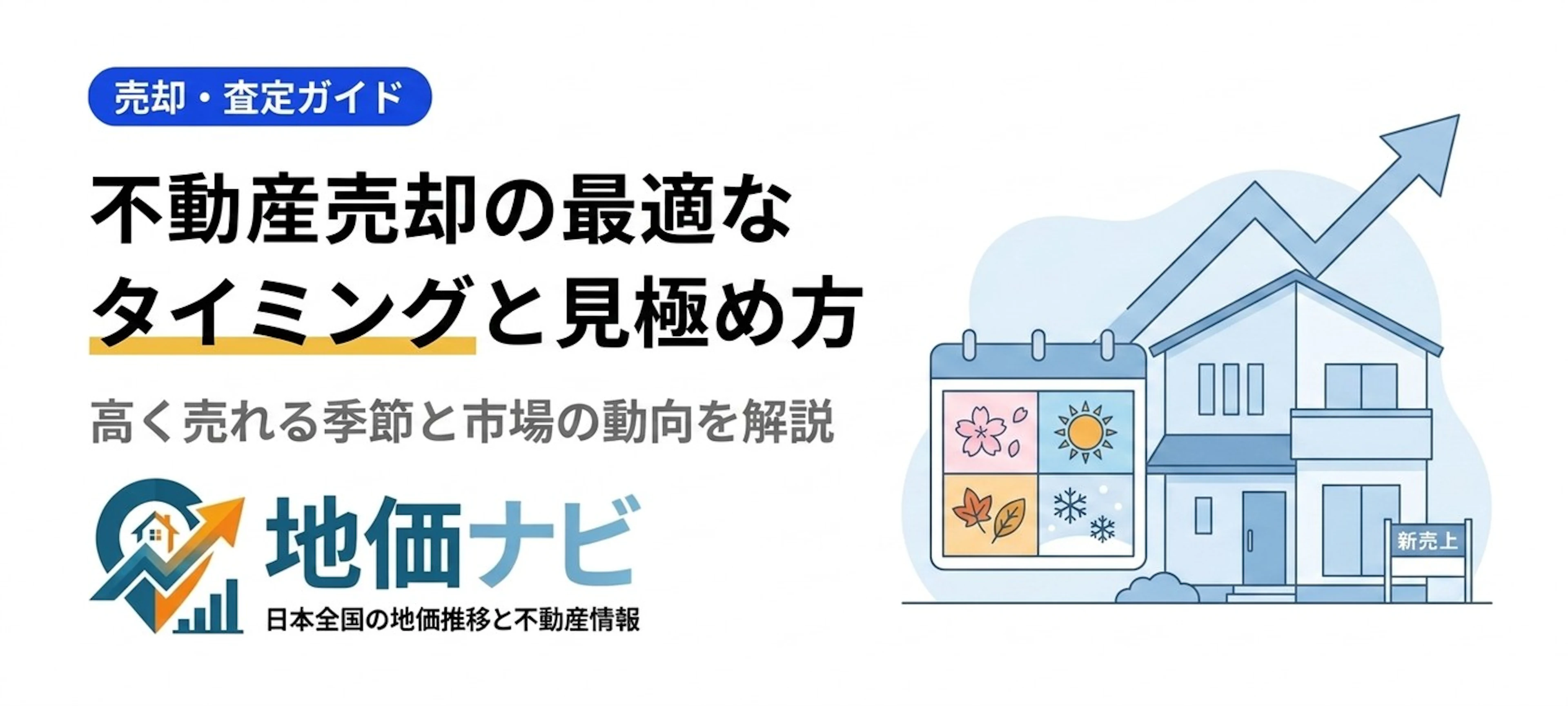 不動産売却のタイミング｜高く売れる季節と市場の見極め方