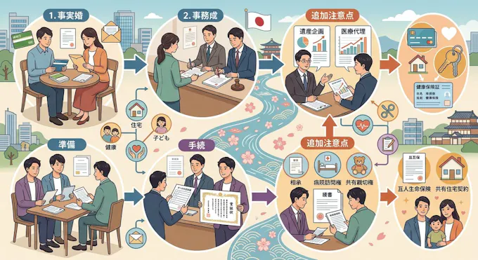 事実婚・同性パートナーシップの場合の追加注意点