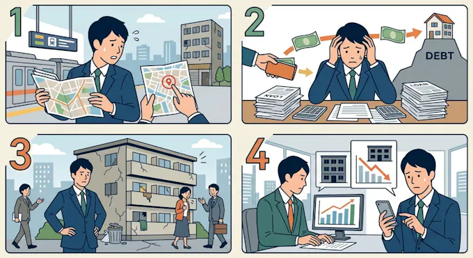 サラリーマンが陥りやすい4つの失敗パターン