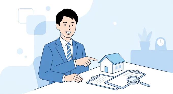 返済期間の決め方を専門家が助言するイラスト