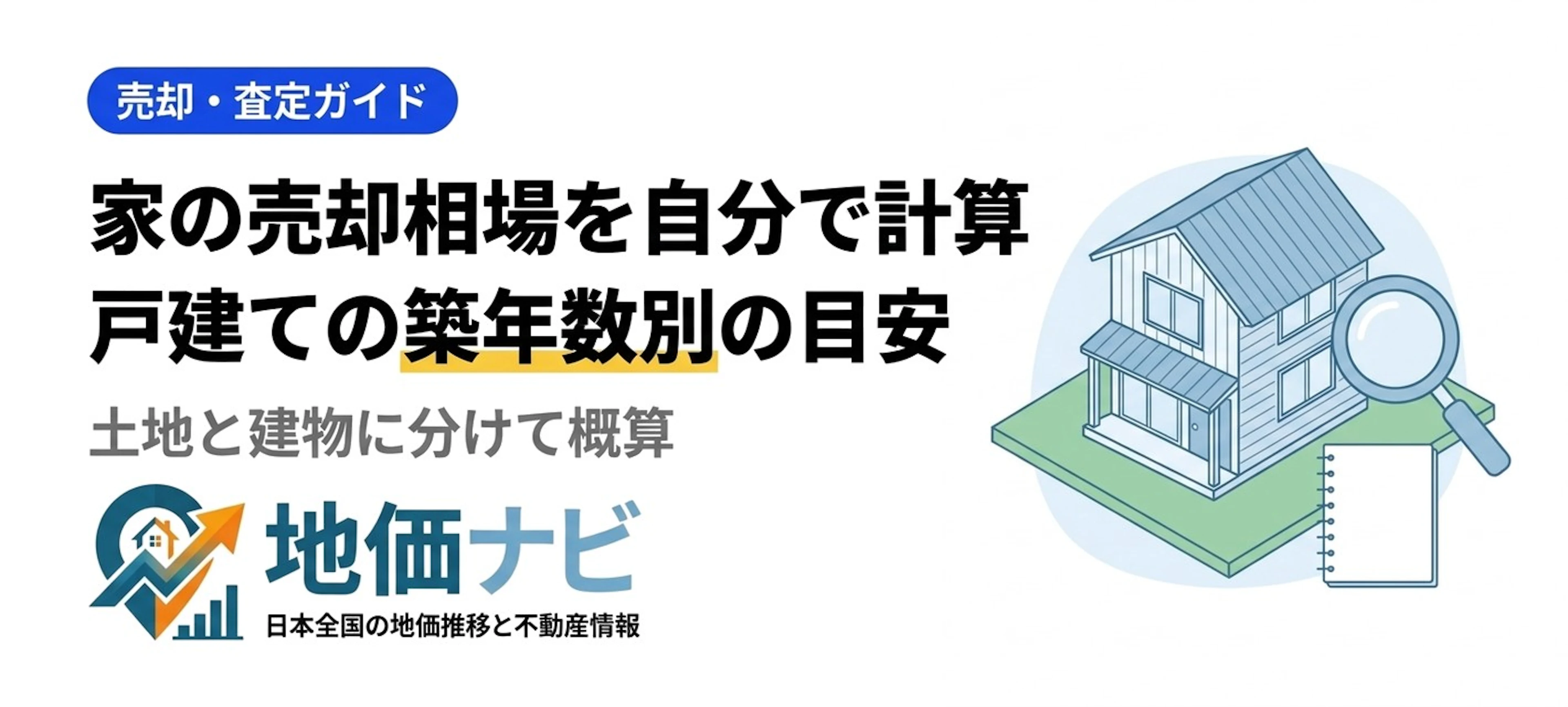 家の売却相場を自分で計算｜戸建ての築年数別の目安と計算例