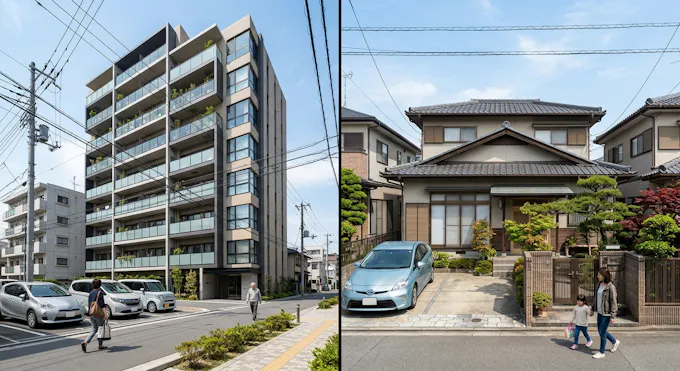 マンションと一戸建て、基本的な違い