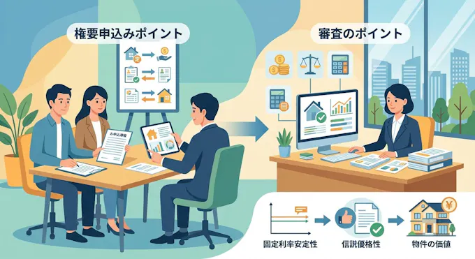 フラット35の申し込みと審査のポイント