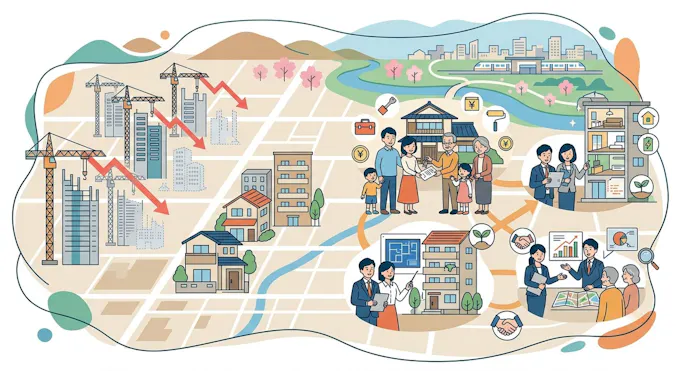 住宅着工減少の時代における不動産売買の戦略