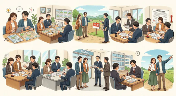 土地購入の全体の流れ10ステップ