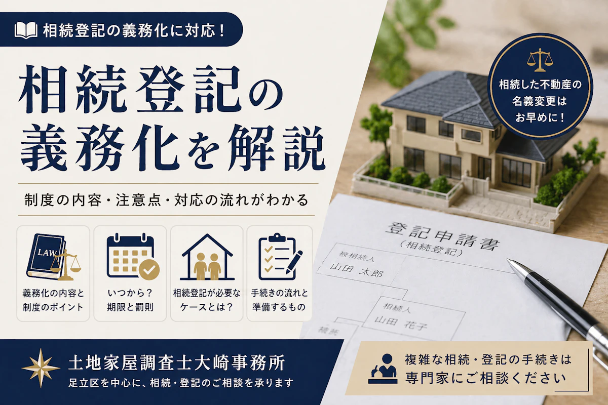 相続登記の義務化を解説！放置の罰則と土地家屋調査士の役割