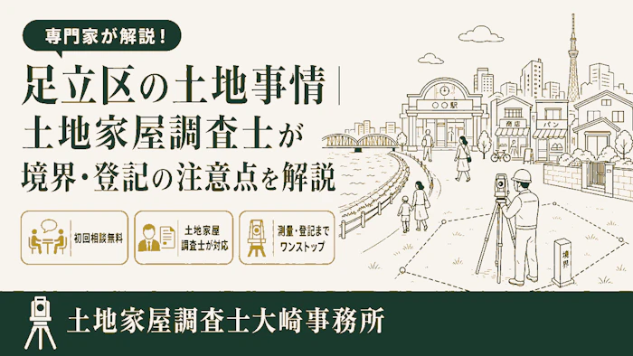 【足立区情報】足立区の土地事情｜土地家屋調査士が境界・登記の注意点を解説 - 足立区 土地家屋調査士大崎事務所