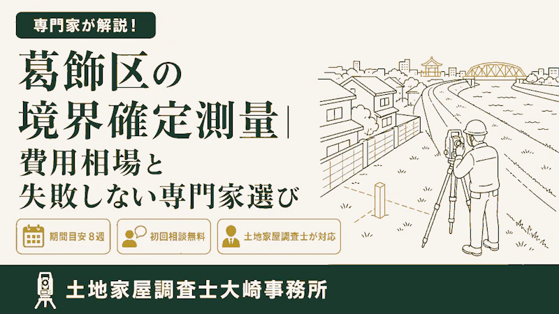 葛飾区の境界確定測量｜費用相場と失敗しない専門家選び