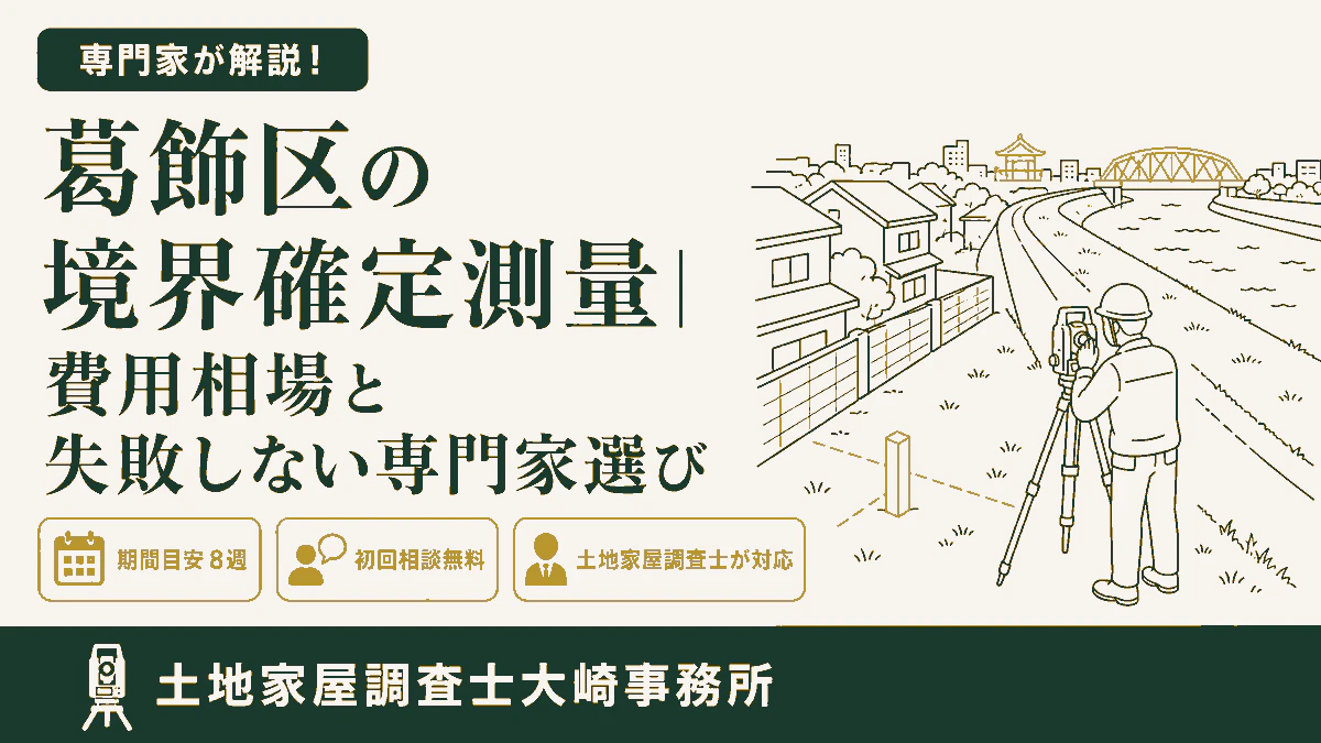 葛飾区の境界確定測量|費用相場と失敗しない専門家選び
