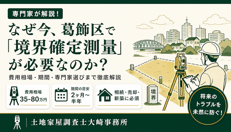 【基礎知識】葛飾区の境界確定測量｜費用相場と失敗しない専門家選び - 足立区 土地家屋調査士大崎事務所