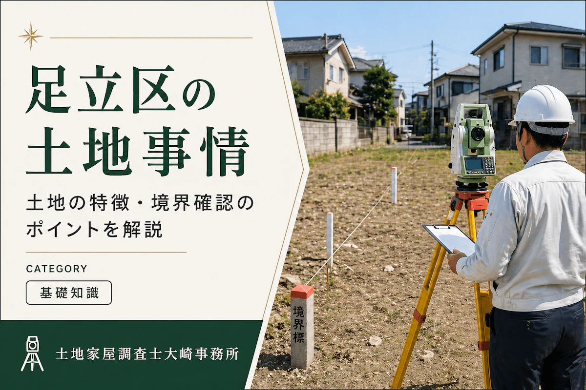 足立区の土地事情｜土地家屋調査士が境界・登記の注意点を解説