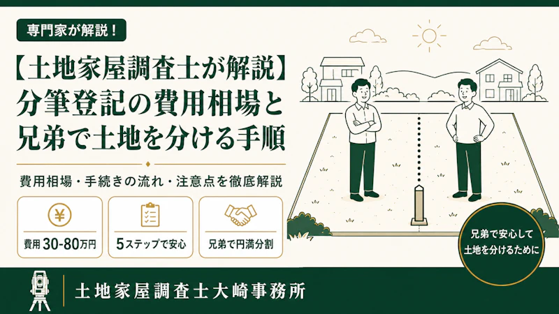 土地の分筆・合筆・地目変更ガイド - 足立区 土地家屋調査士大崎事務所