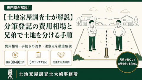 分筆登記の費用相場と土地を分ける手順