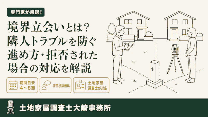 境界立会いとは?隣人トラブルを防ぐ進め方・拒否された場合の対応を解説