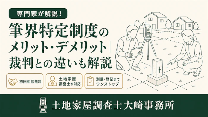 【基礎知識】筆界特定制度のメリット・デメリット｜裁判との違いも解説 - 足立区 土地家屋調査士大崎事務所