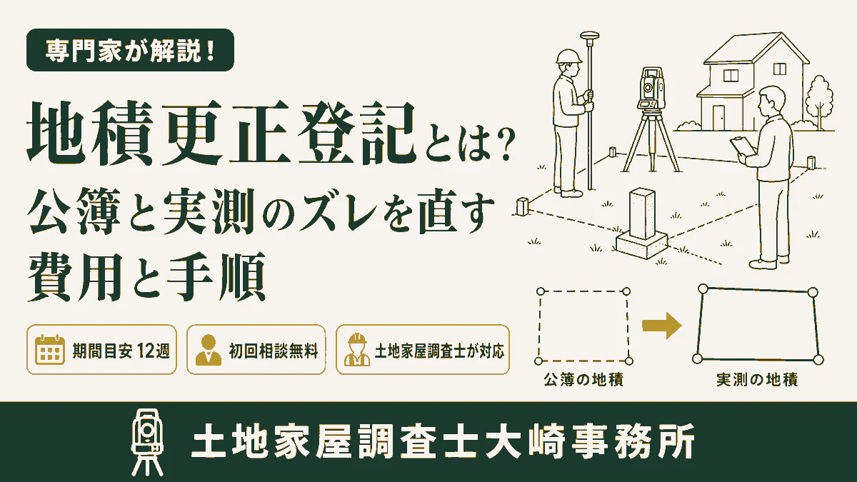 地積更正登記とは？公簿と実測のズレを直す費用と手順