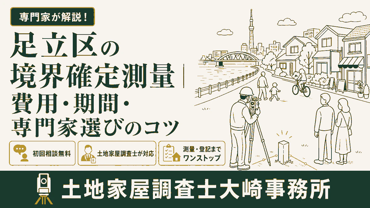 足立区の境界確定測量｜費用・期間・専門家選びのコツ