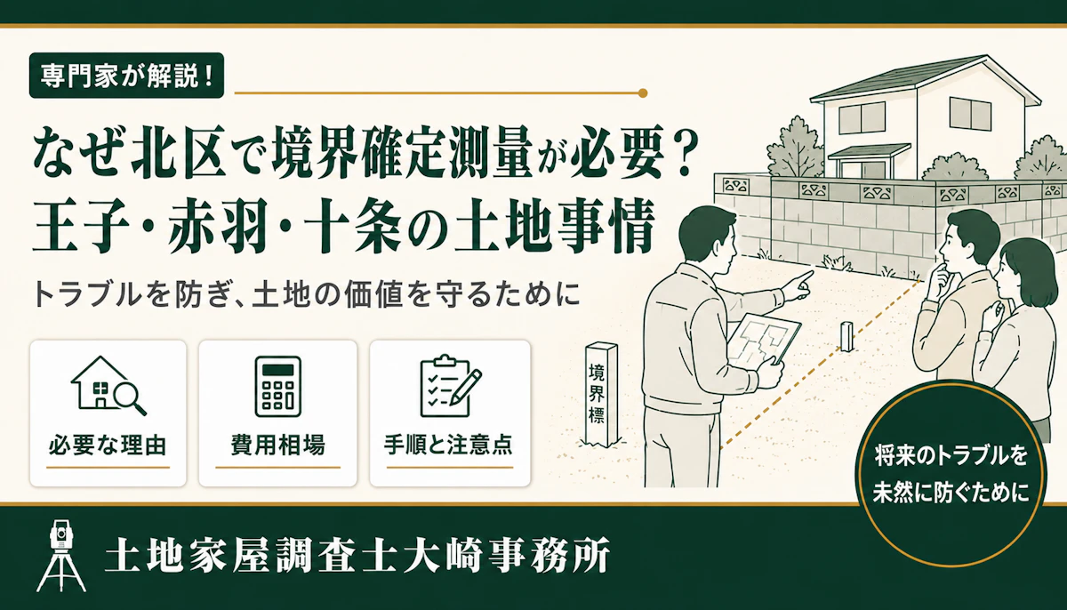 北区の境界確定測量|費用・期間・選び方を専門家が解説