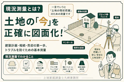 現況測量とは?基礎知識をくわしく
