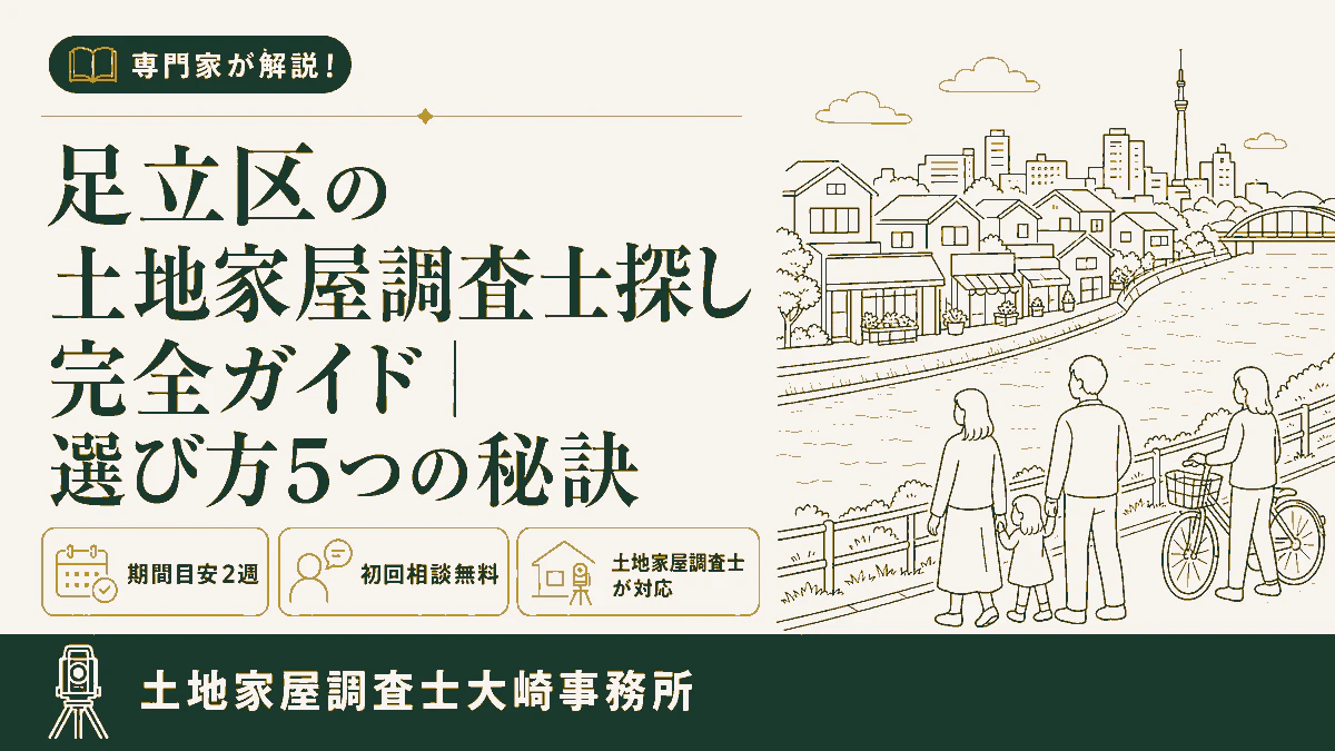 足立区の土地家屋調査士探し完全ガイド｜選び方5つの秘訣