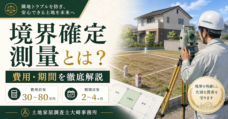 境界確定測量の完全ガイド - 足立区 土地家屋調査士大崎事務所