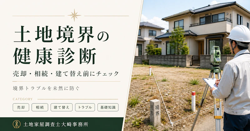 土地の健康診断｜境界確定でトラブルを未然に防ぐ方法
