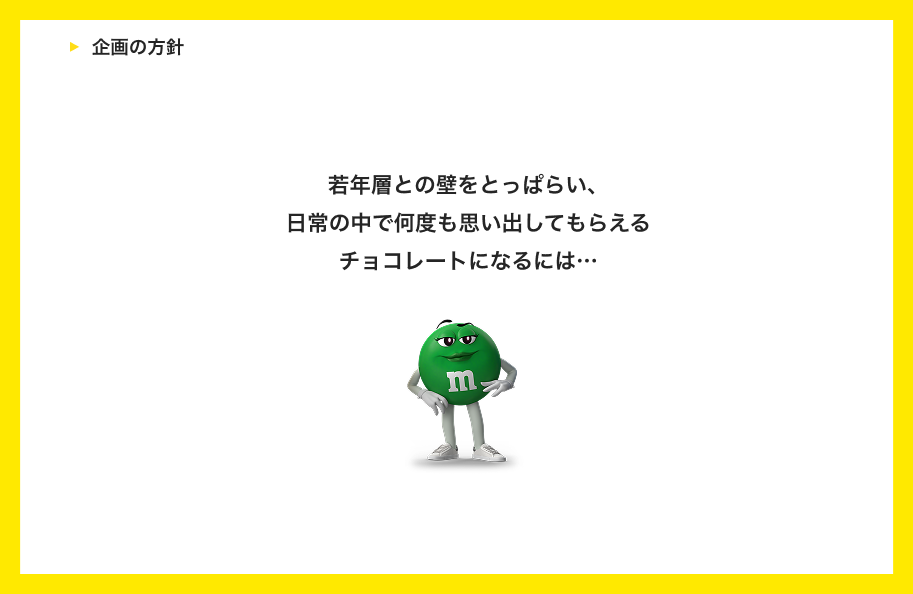 M&M'Sのブランドファン拡大、若年層の取り込みができるアイデア 4