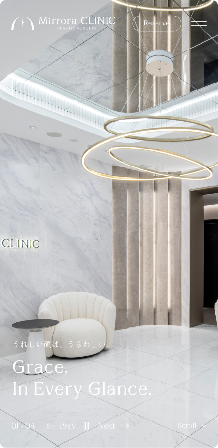 Mirrora CLINIC mobile screen 1