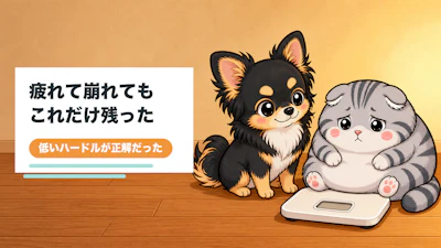 疲れてダイエットが続かない40代以降へ僕がこれだけ残した話