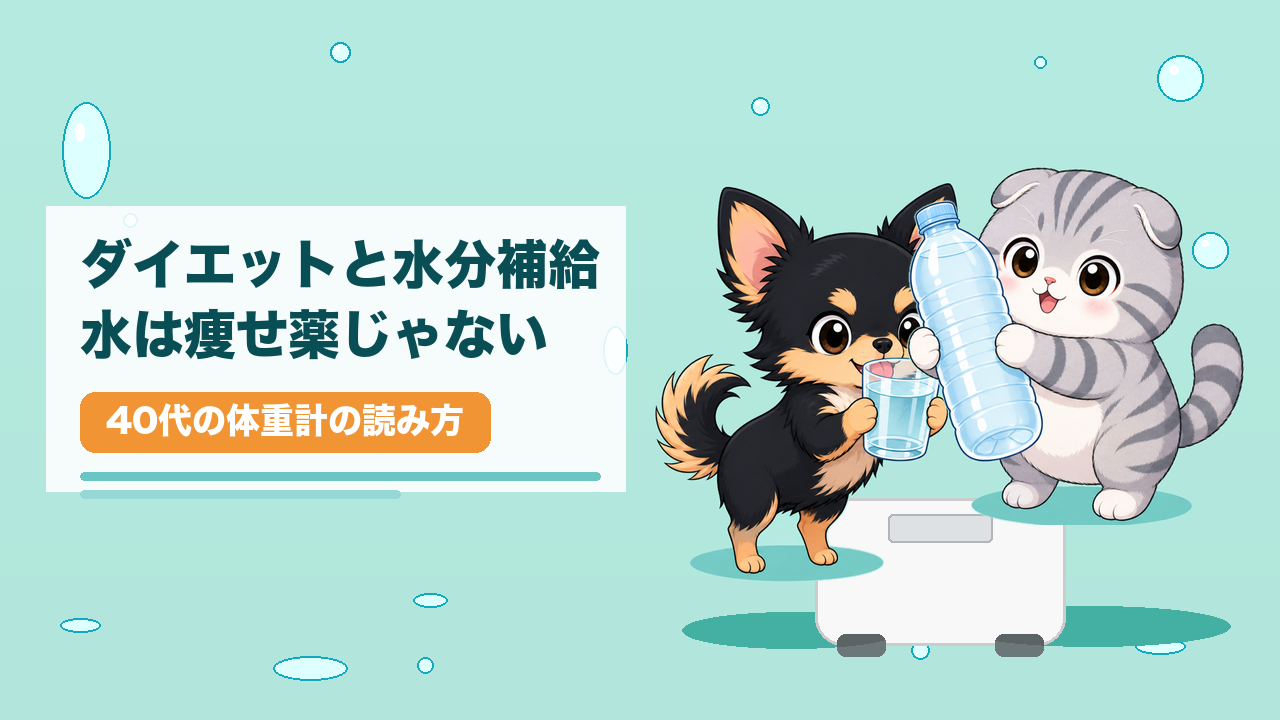 ダイエットと水分補給40代の水の飲み方と体重計の読み方