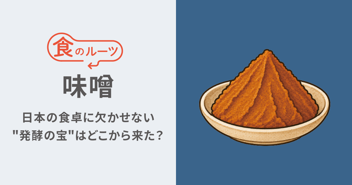 日本の食卓に欠かせない"発酵の宝"はどこから来た？味噌のルーツとは