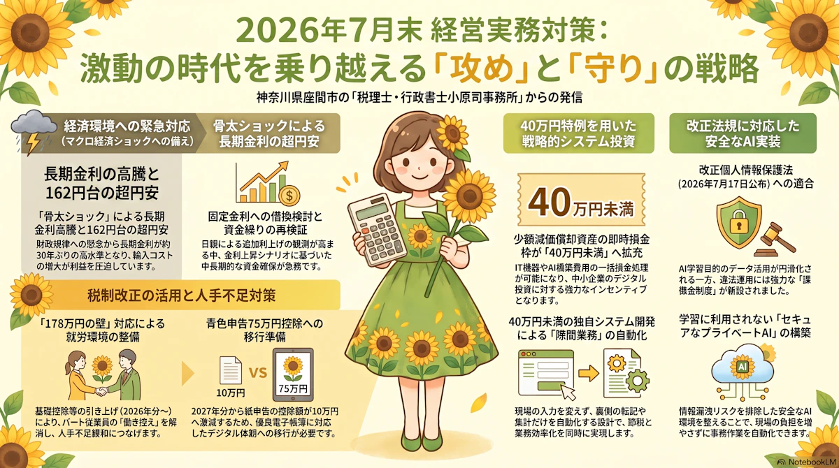 【2026年8月1日版】金利1.00%と最低賃金引き上げに中小企業が対応する方法とは？