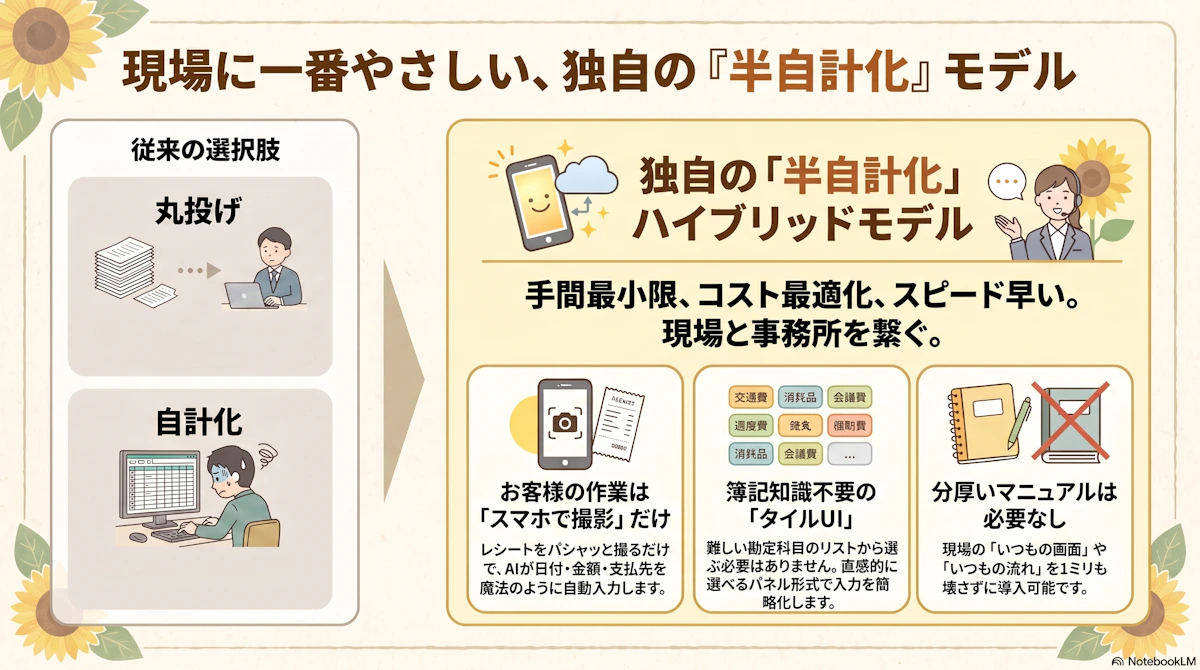 【お知らせ】法人・個人向け「顧問契約」ページを大幅リニューアル！「パソコンが苦手…」な現場を救う『半自計化』とは？