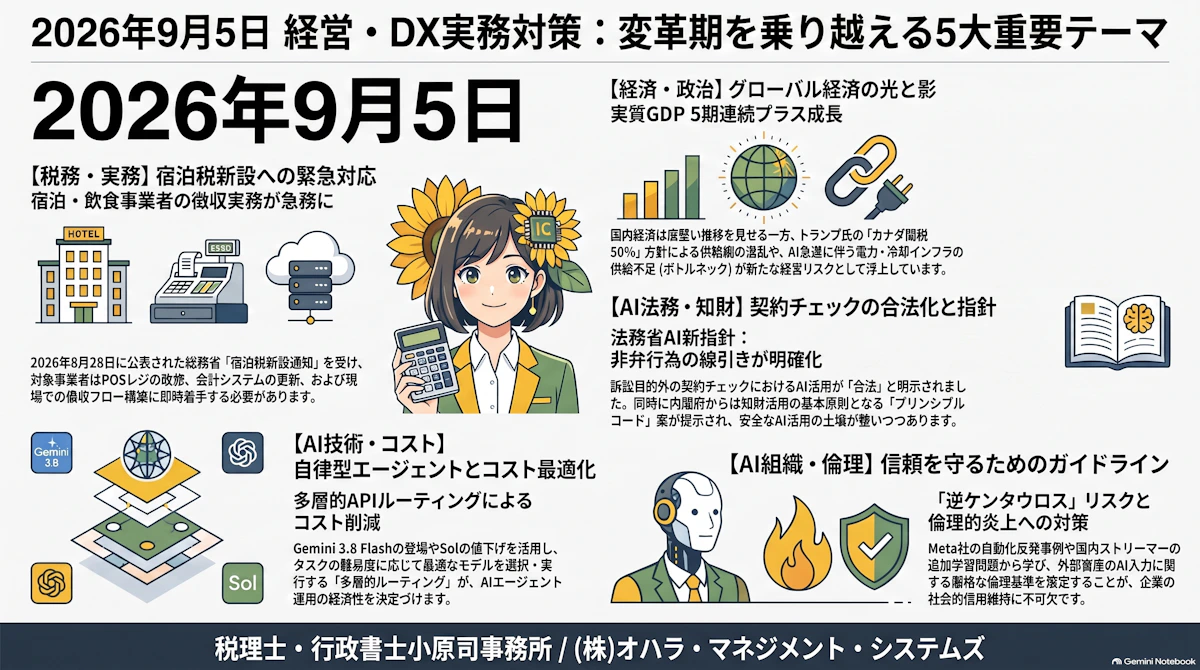 【2026年9月5日版】補助金の一本化や新AIエージェントプランに中小企業はどう対応すべきか？