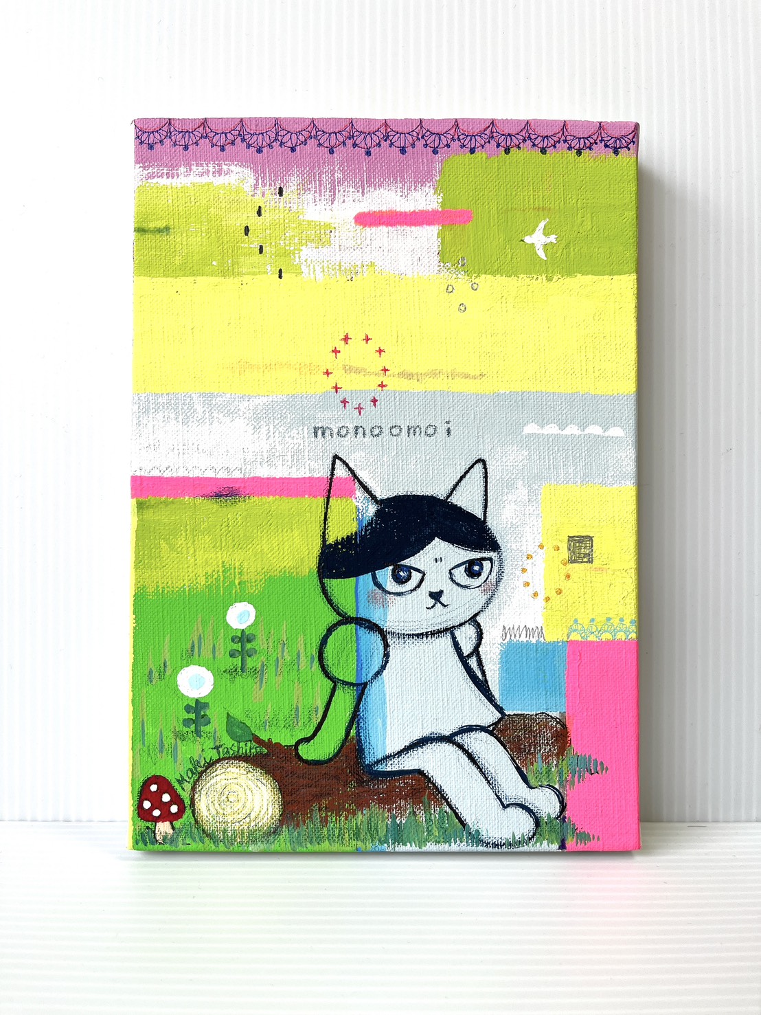 「monoomoi（ものおもい）」（ハチワレ猫 そばシリーズ）