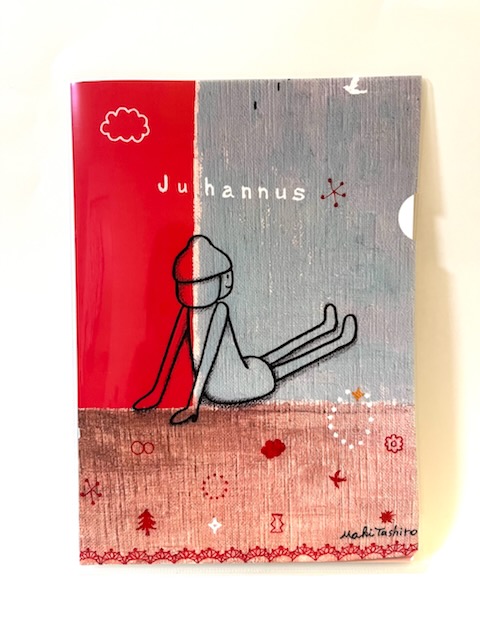 Juhannusが描かれたA4サイズのクリアファイルの写真