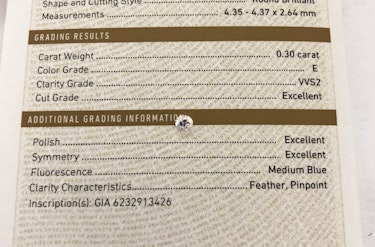 ダイヤモンドルース 0.3ct E VVS-2 Excellent