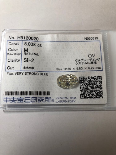 ダイヤモンドルース  5.038ct M SI-2