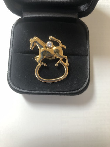 ダイヤモンドブローチ 18k 0.3ct
