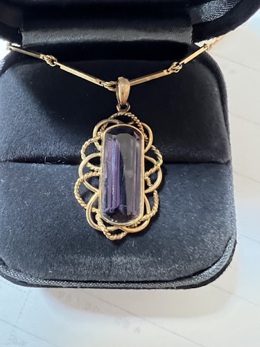 トパーズペンダント 18k