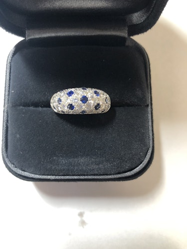 サファイアリング(指輪) pt900