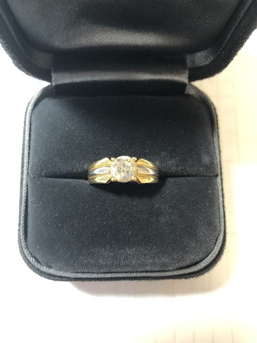 ダイヤモンドリング(指輪) pt900 18k 1ct