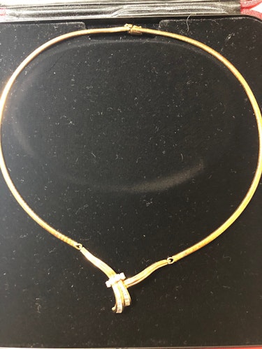 ダイヤモンドネックレス k18