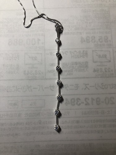 ダイヤモンドネックレス pt900 0.5ct