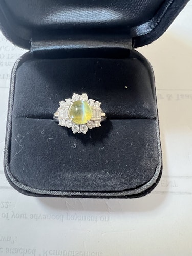 クリソベリルリング(指輪) pt900