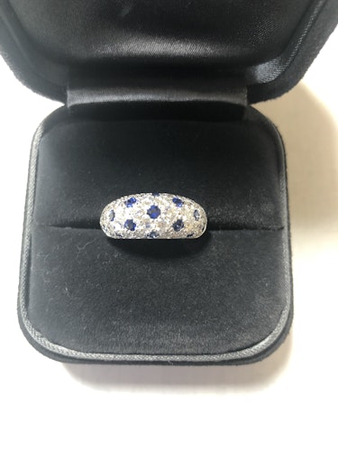 サファイアリング(指輪) pt900