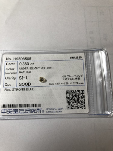 ダイヤモンドルース  0.36ct UNDER S SI-1 Good