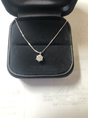 ダイヤモンドネックレス pt900 0.5ct